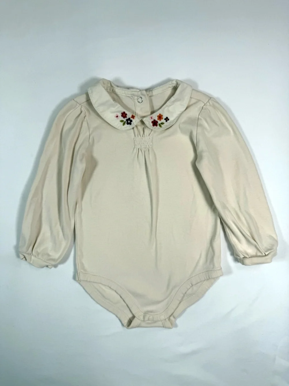 VINTAGE GYMBOREE 2006 Floral Collar Peter Pan Bodysuit 2T Cottagecore‎ Classic